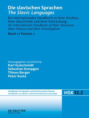 cover image of Die slavischen Sprachen / the Slavic Languages. Halbband 2